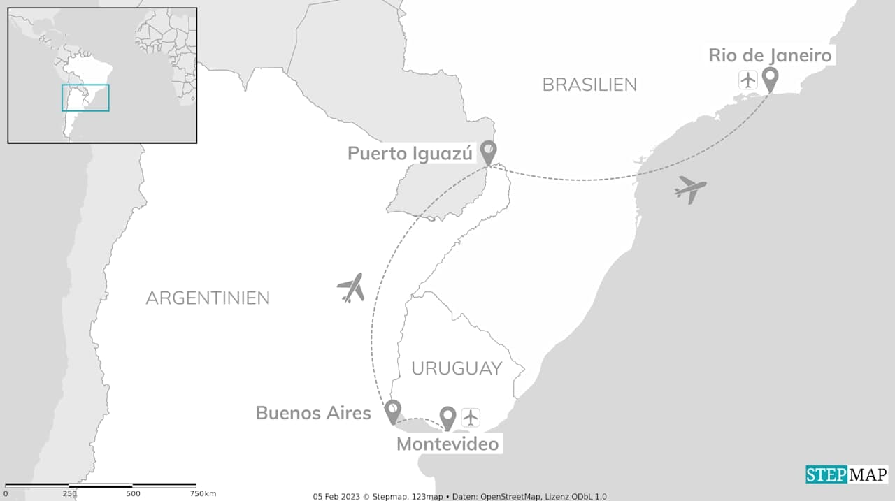 Argentinien, Brasilien & Uruguay: Copacabana meets Iguazú Falls
